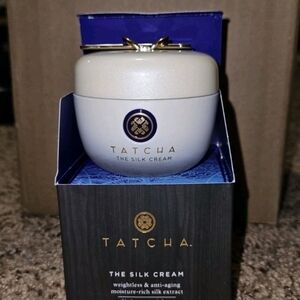 Tatcha Silk Cream in Elegant White and Gold Jar